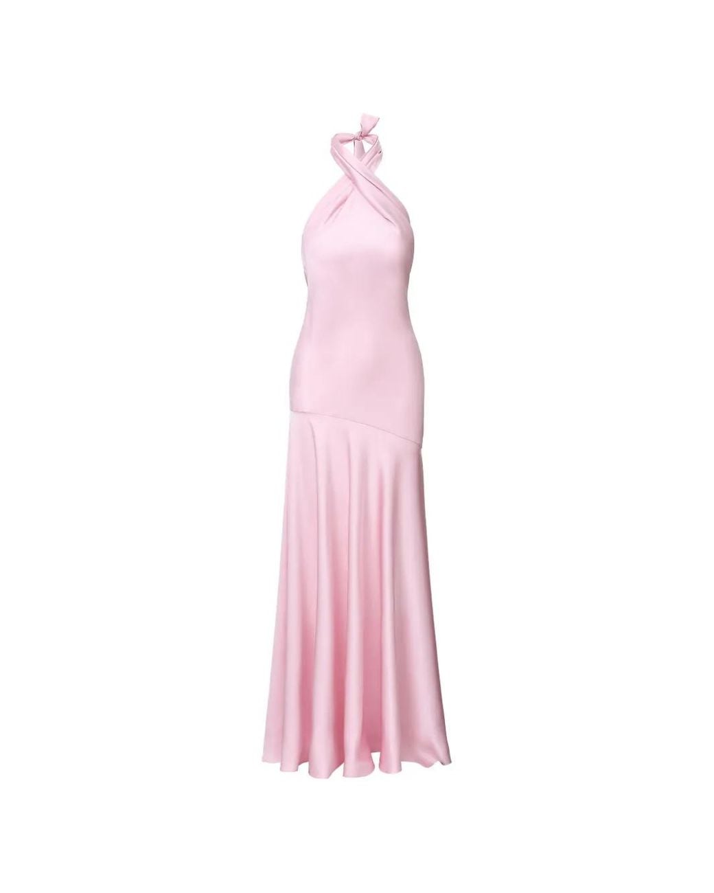 Il Volo Pink Halter Neck Maxi Dress