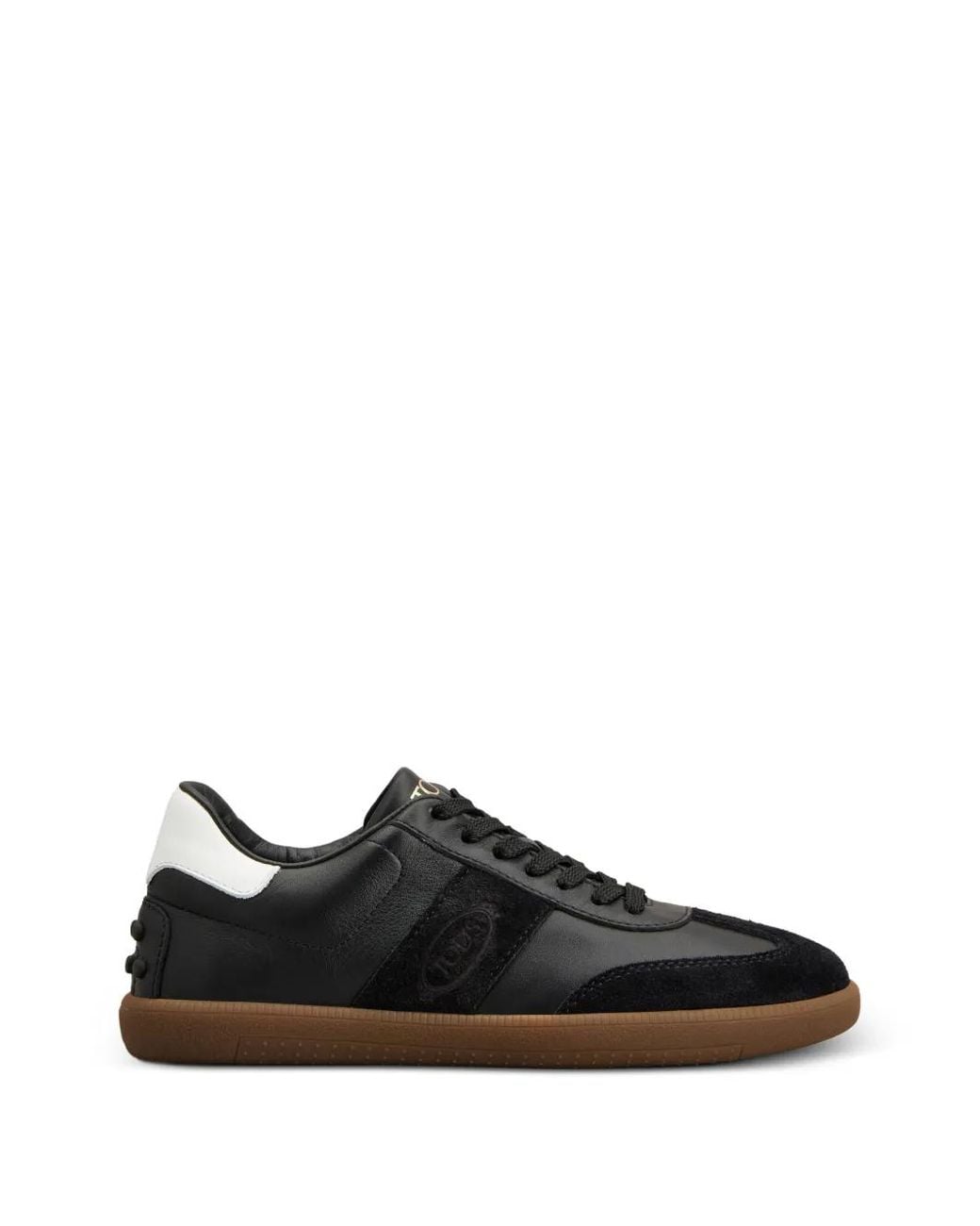 Tod's Black Tabs Panelled Leather Sneakers