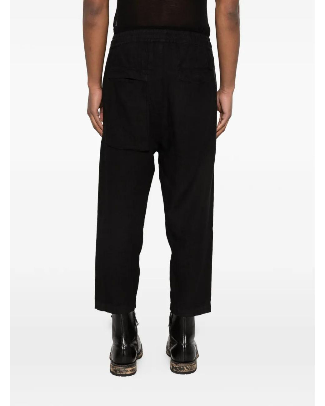 Thom Krom Black Pantalon À Lien De Resserrage for men