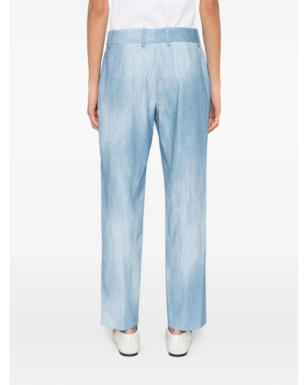 Ermanno Scervino Blue Straight Trousers