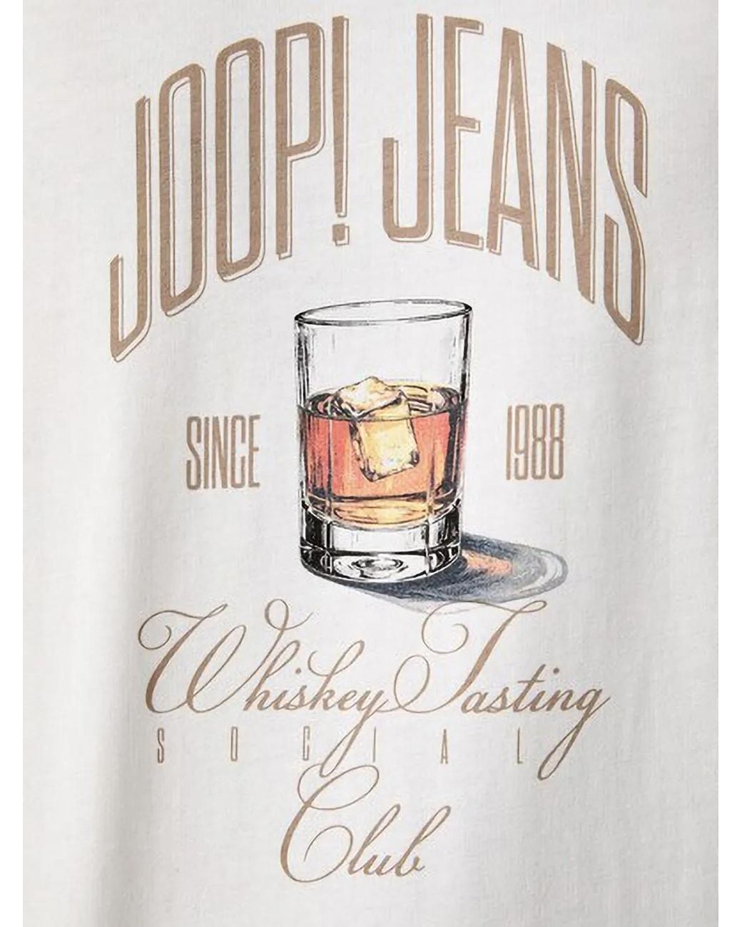 Joop! White Graphic-Print Crew-Neck T-Shirt for men