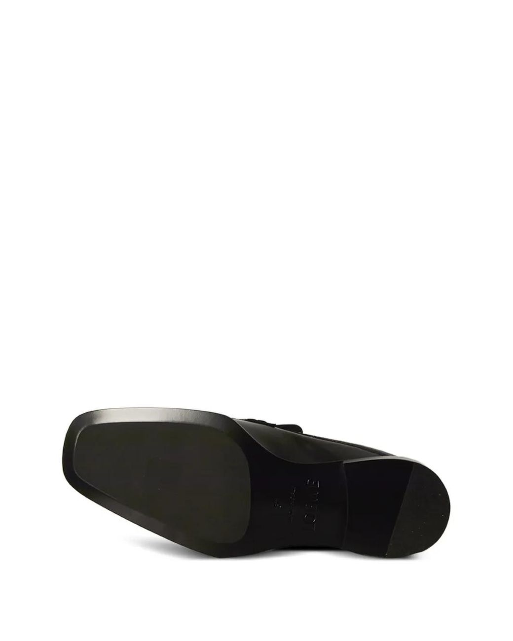 Loewe Black Square-Toe Mules