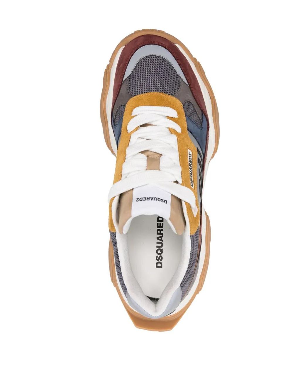 DSquared² Pink Wave Lace-Up Sneakers for men