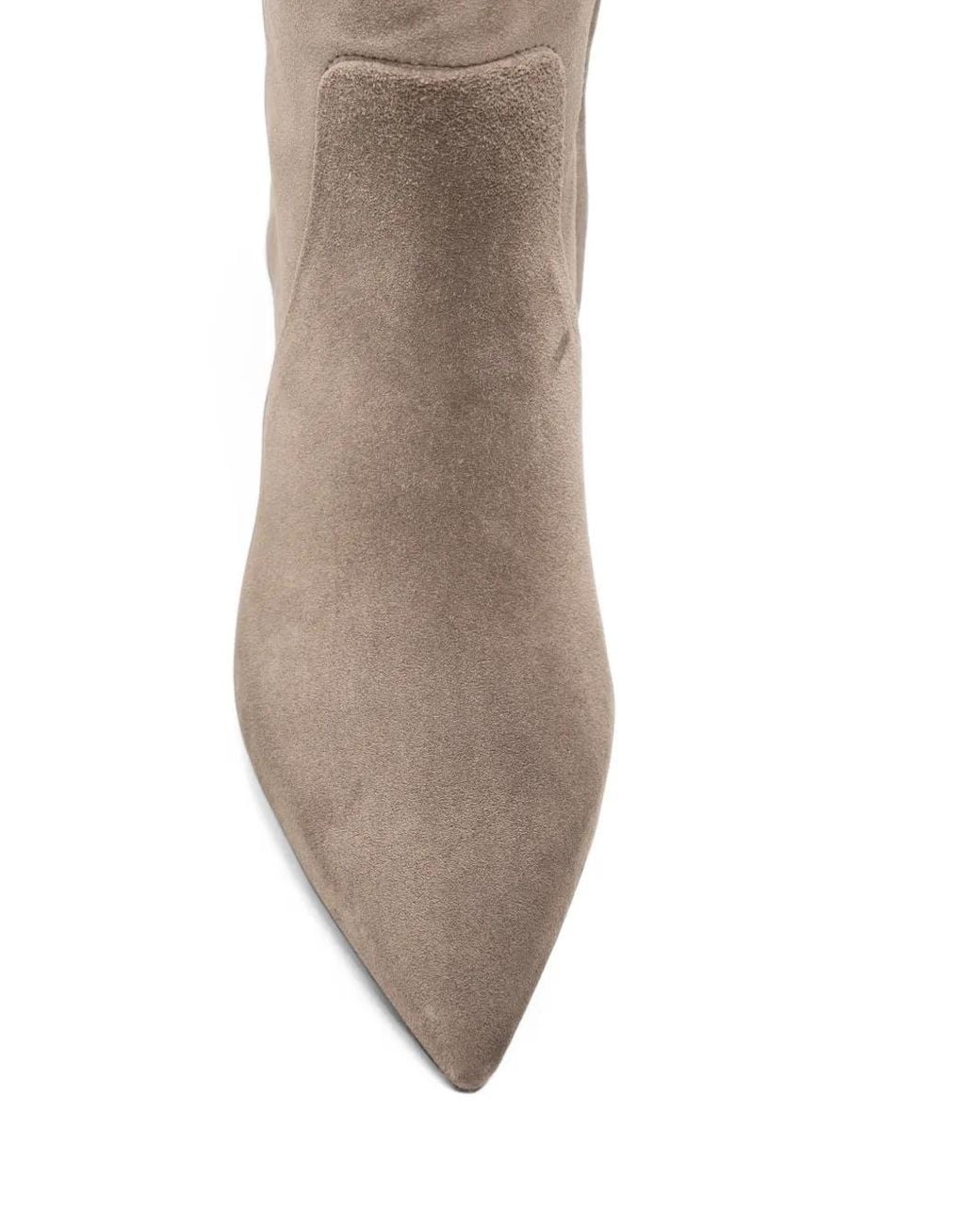 Santoni Brown Viola Suede Boots