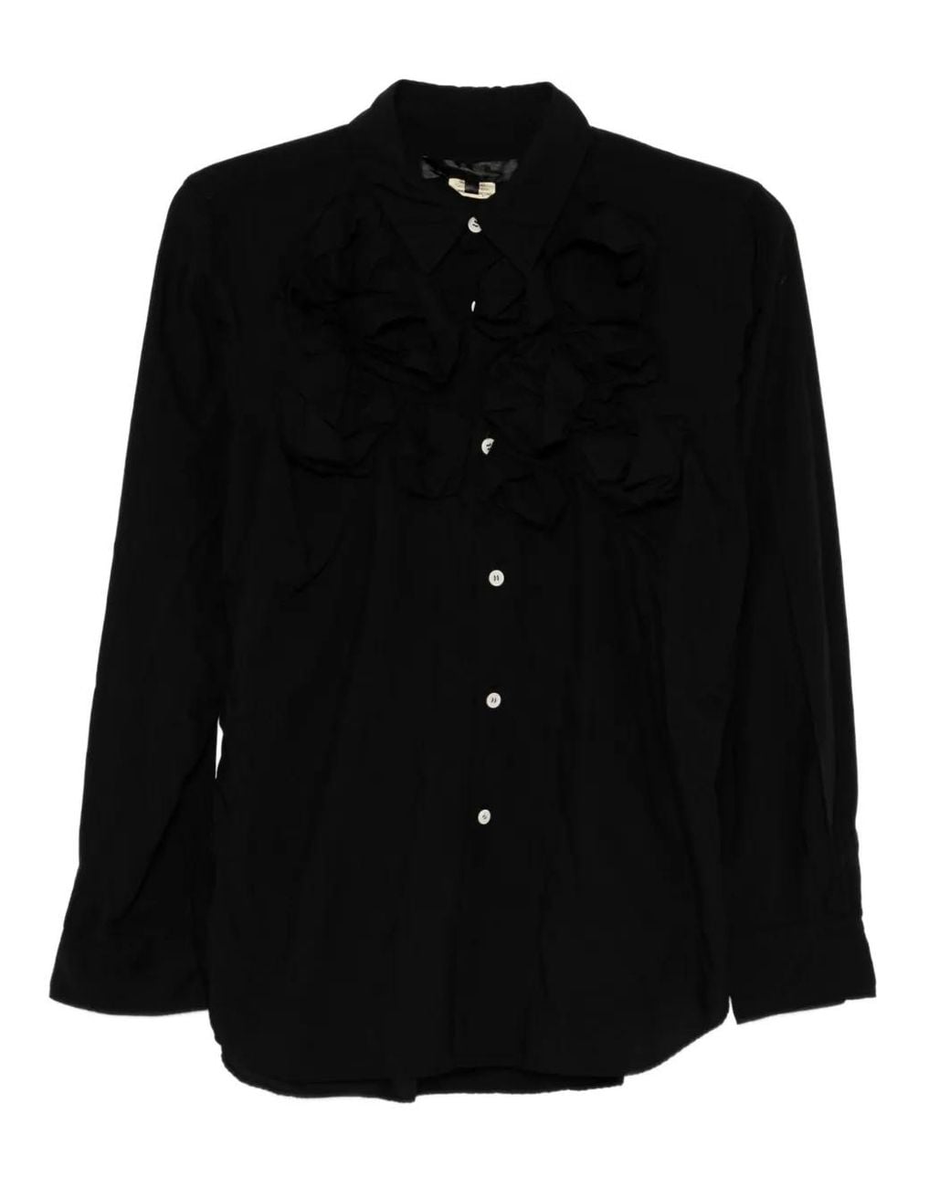 Comme des Garçons Black Rose Detail Blouses