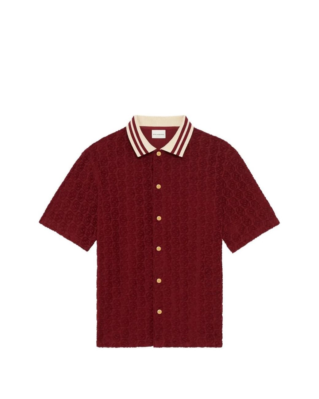 Drole de Monsieur Red Monogram Shirt for men