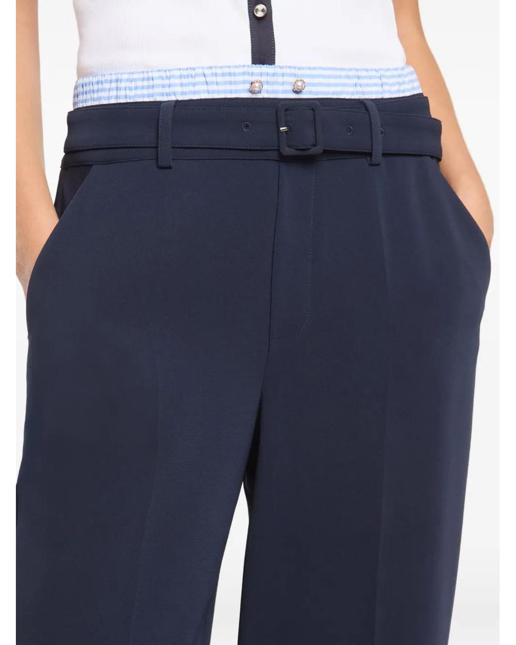 Cinq À Sept Blue Aron Straight Trousers