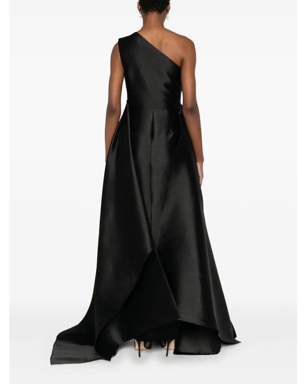 Solace London Black Charo Maxi Dress
