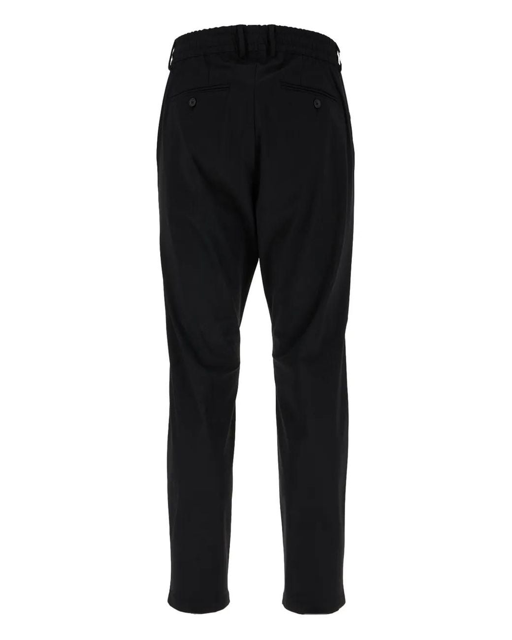 Cruna Black Pleated Trousers for men
