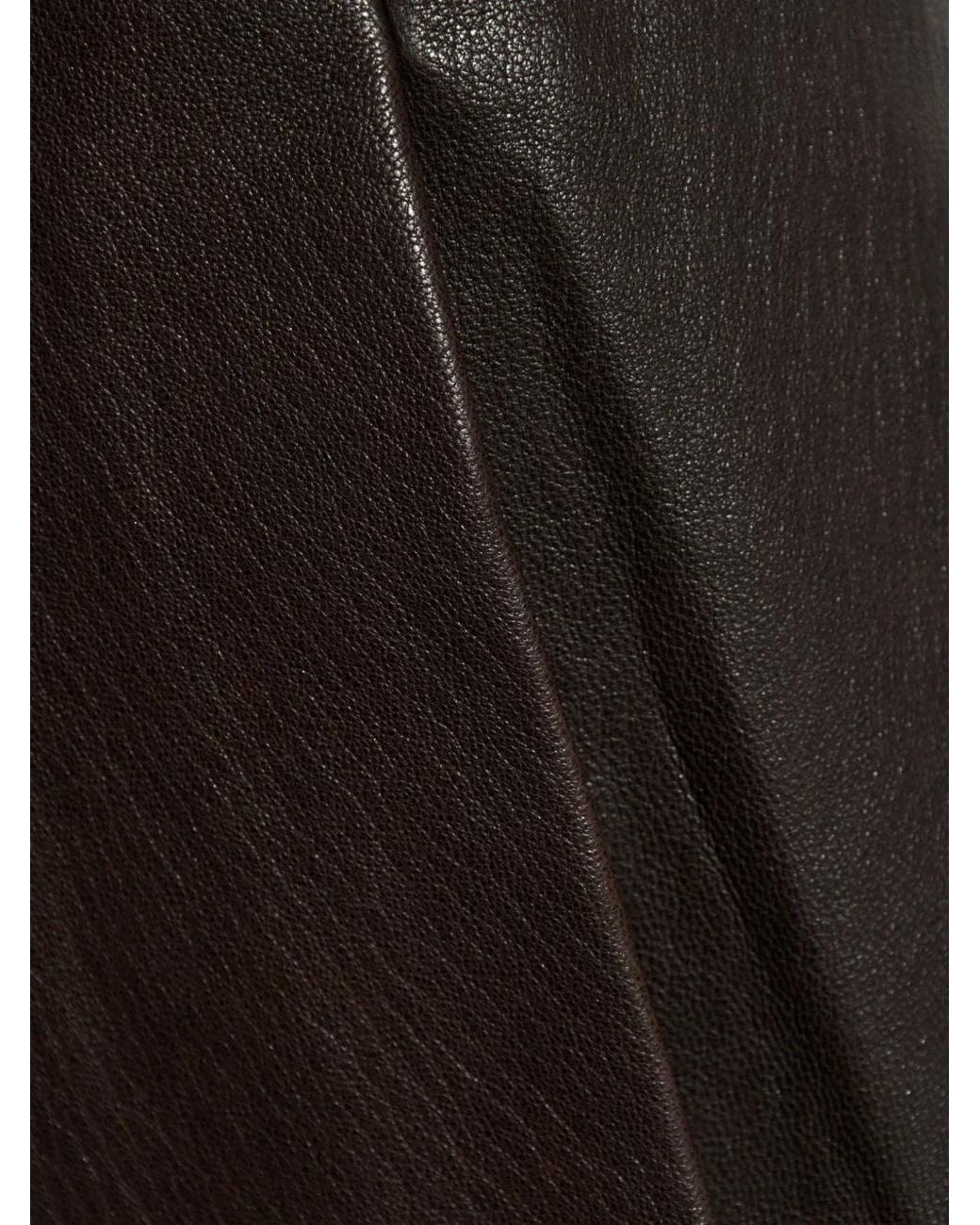Ferragamo Leren Mini-Rok in het Black