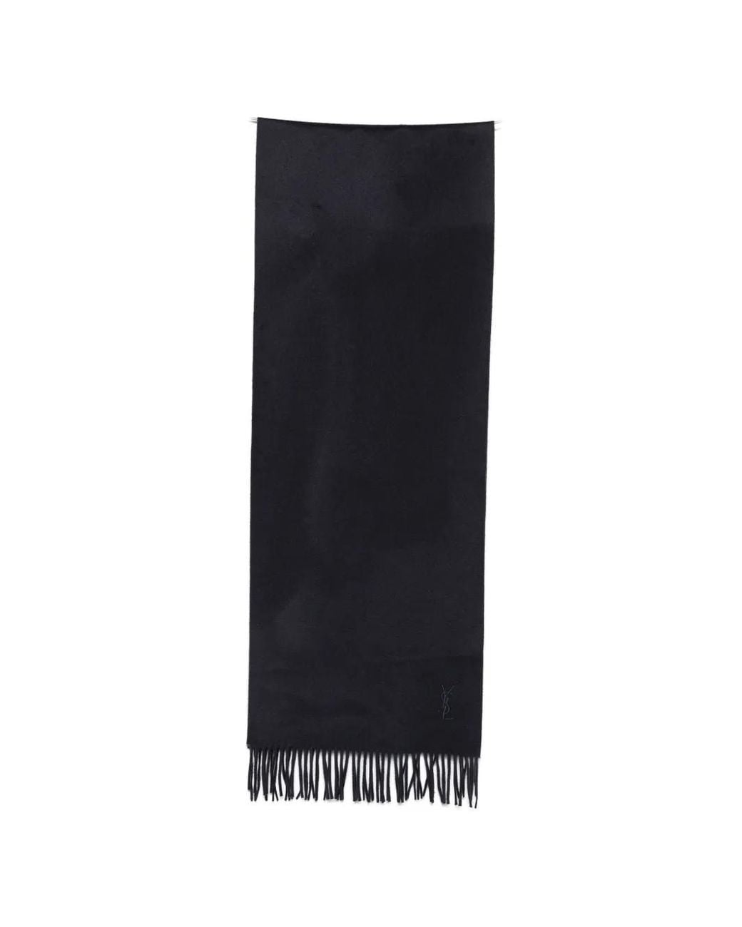 Bufanda Cassandre Con Flecos Saint Laurent de hombre de color Blue