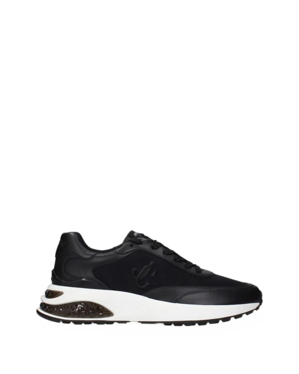 Jimmy Choo Black Memphis Lace-Up Sneakers for men