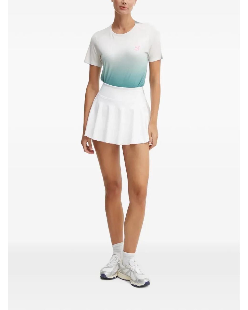 Compressport White Gradient-Effect T-Shirt