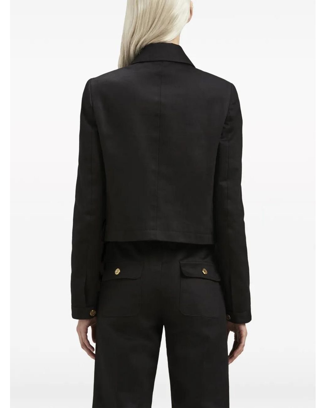 Palm Angels Black Cotton-Drill Jacket