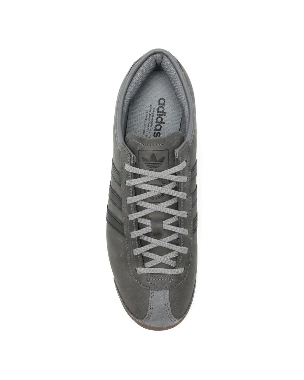 Adidas Gray Italia 70S Three-Stripe Sneakers for men