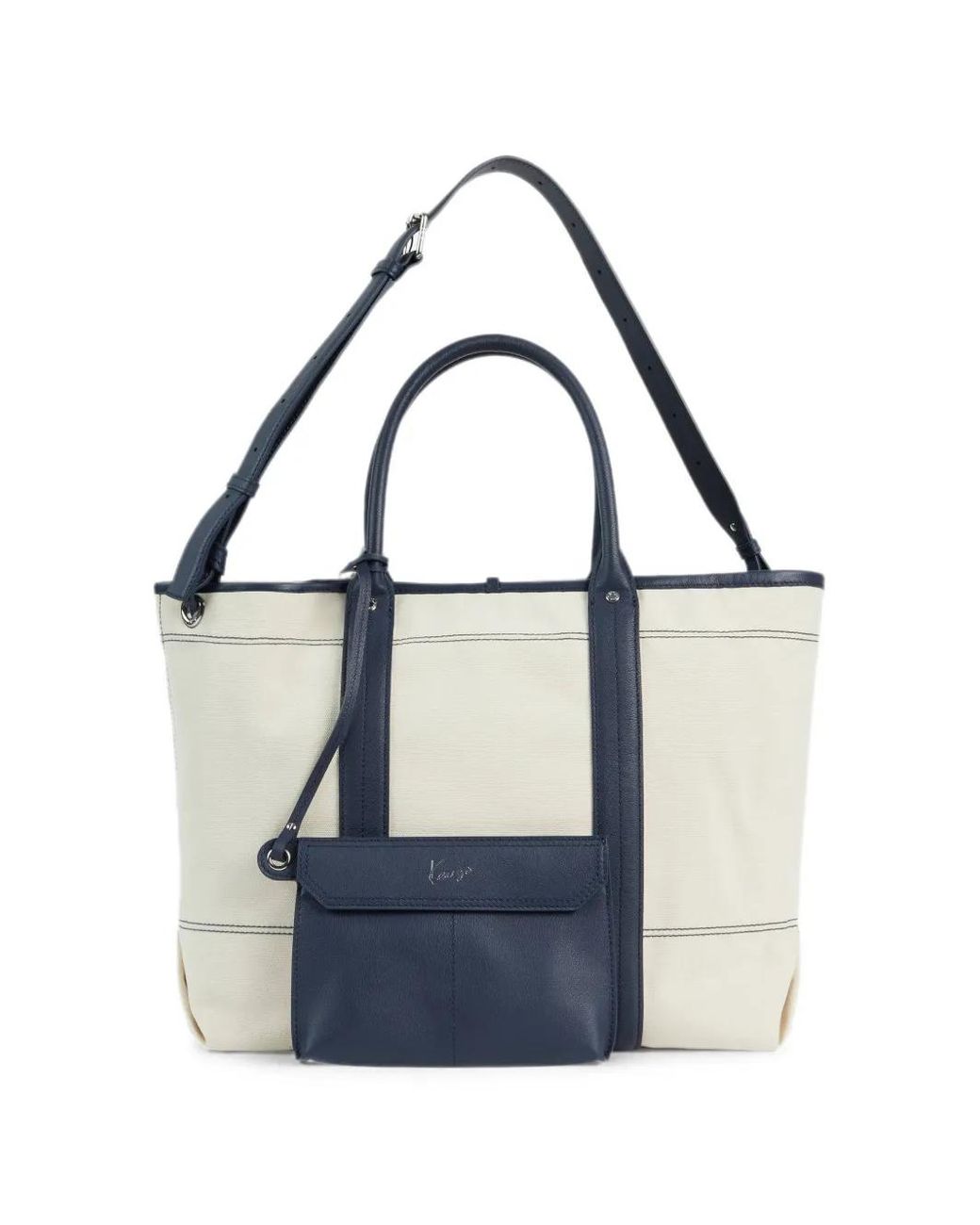 KENZO White Large Utility Reversible Tote Bag for men