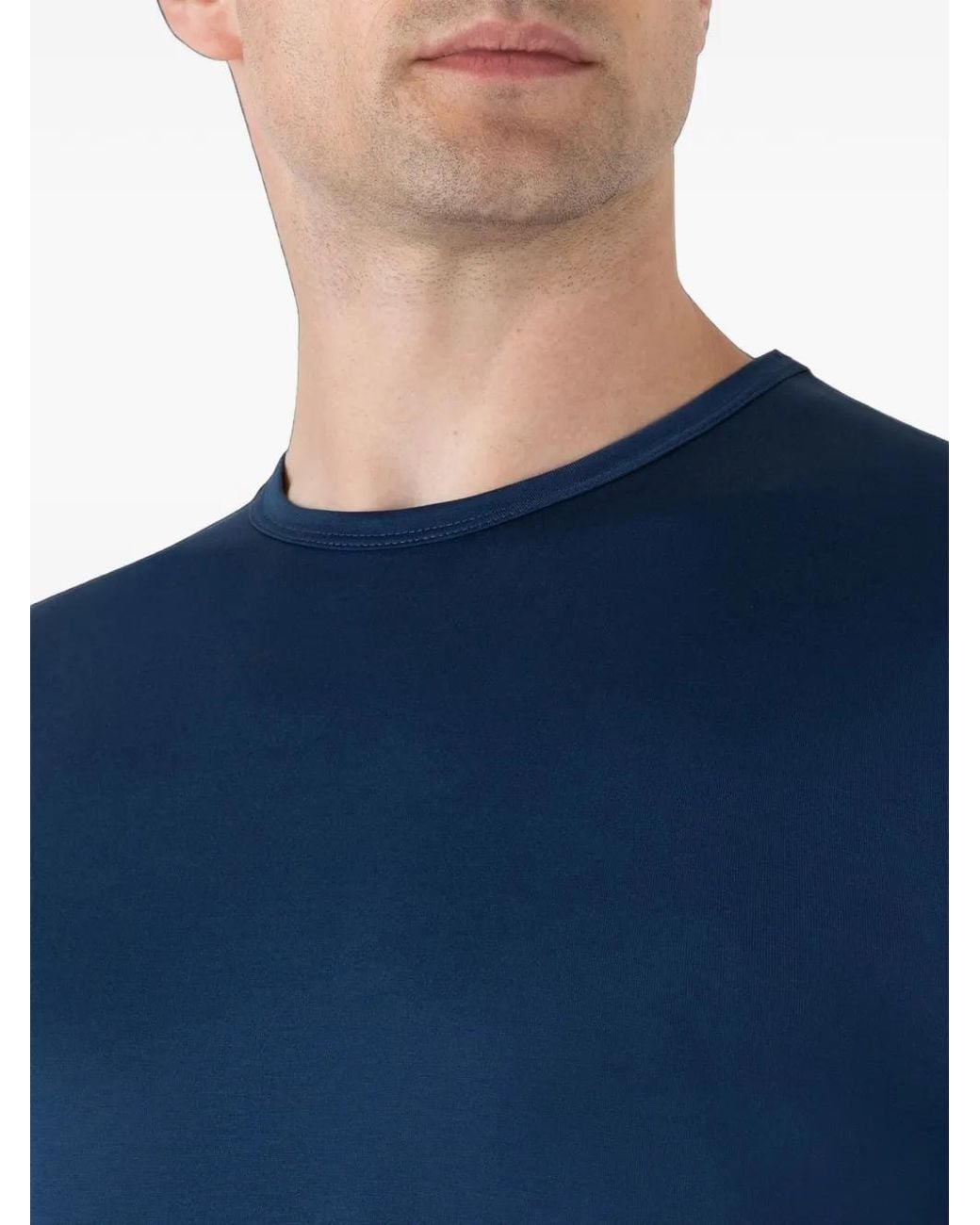 Sunspel Blue Crew-Neck T-Shirt for men