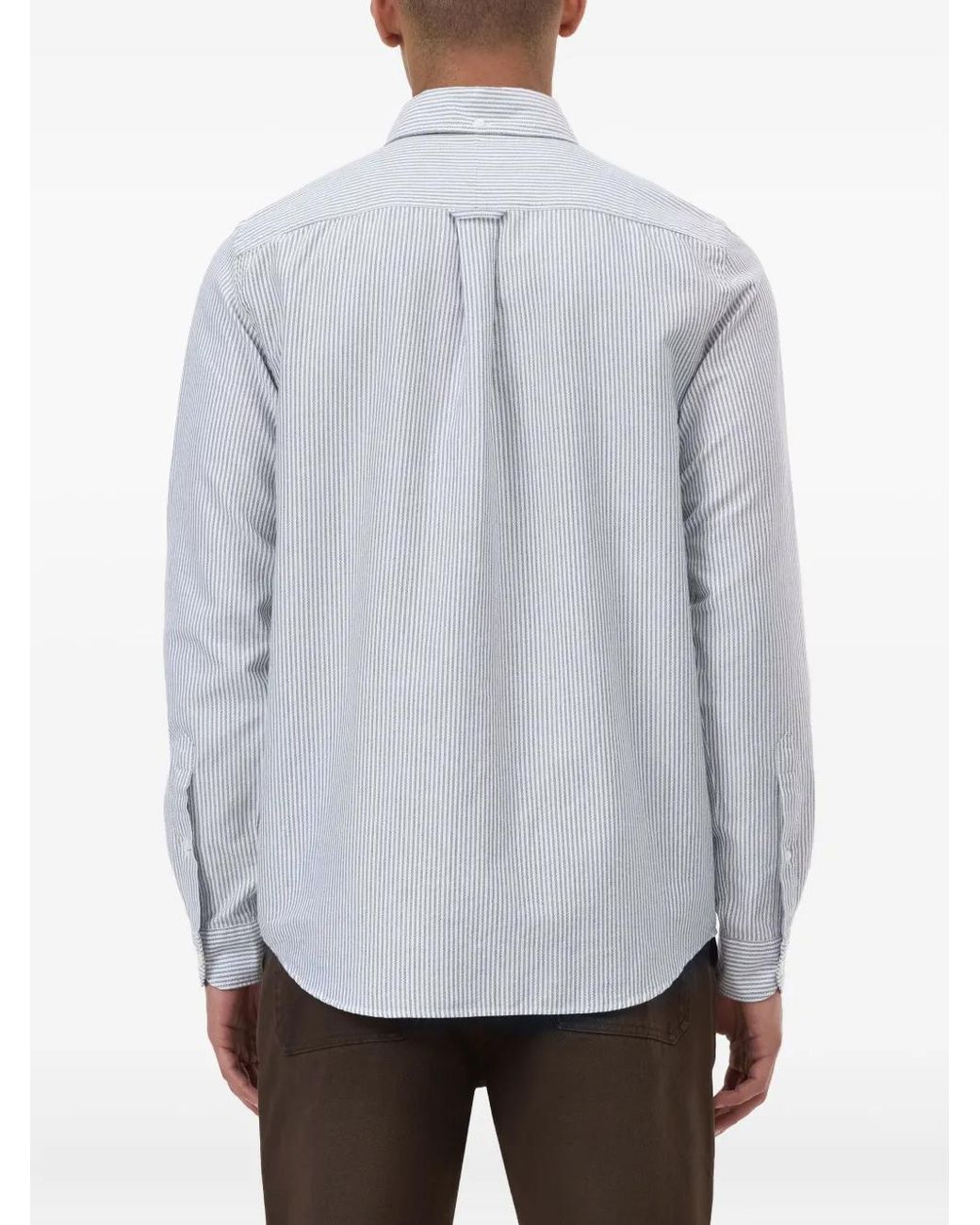 Camicia A Righe di Closed in White da Uomo