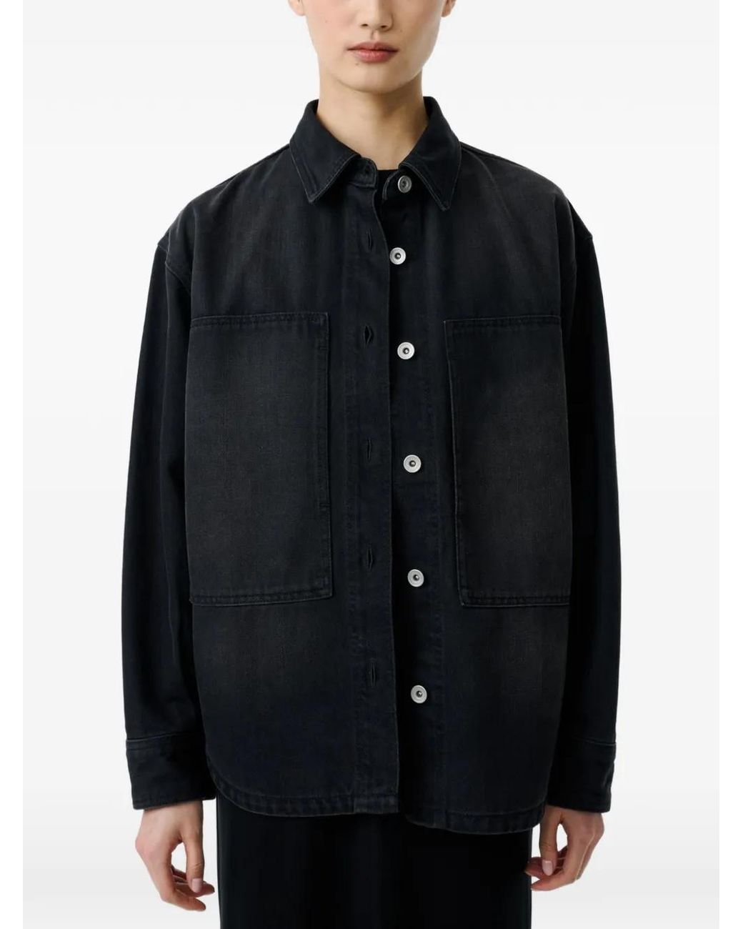 Studio Nicholson Blue Paso Boxy Faded Shirt
