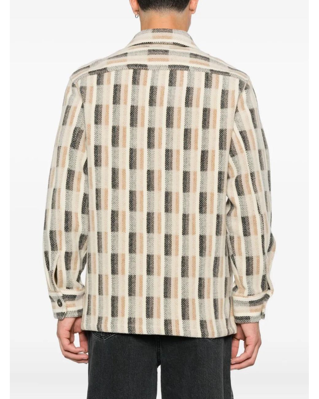 A.P.C. Karierte Jacke in Natural für Herren
