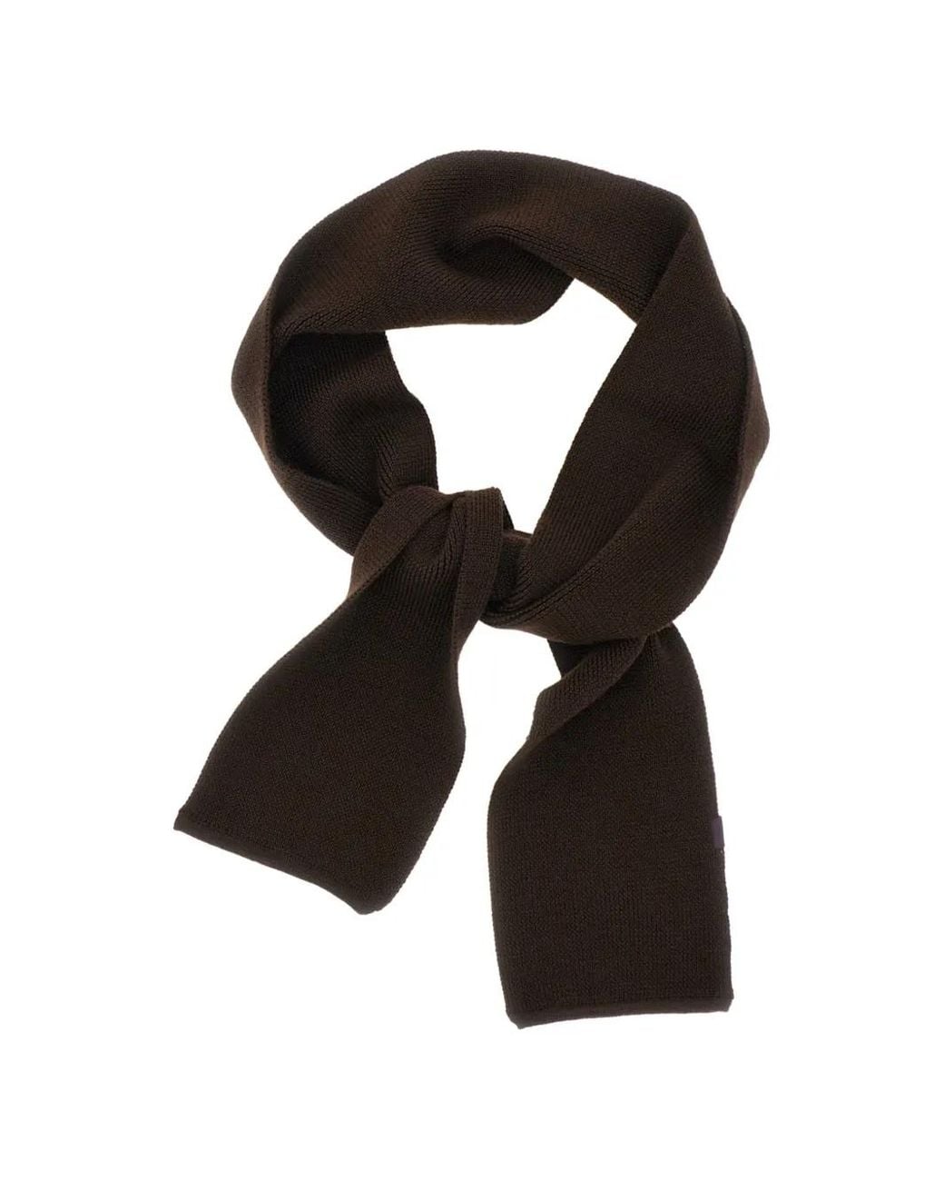 Pas Normal Studios Black Off-Race Knitted Wool Scarf for men