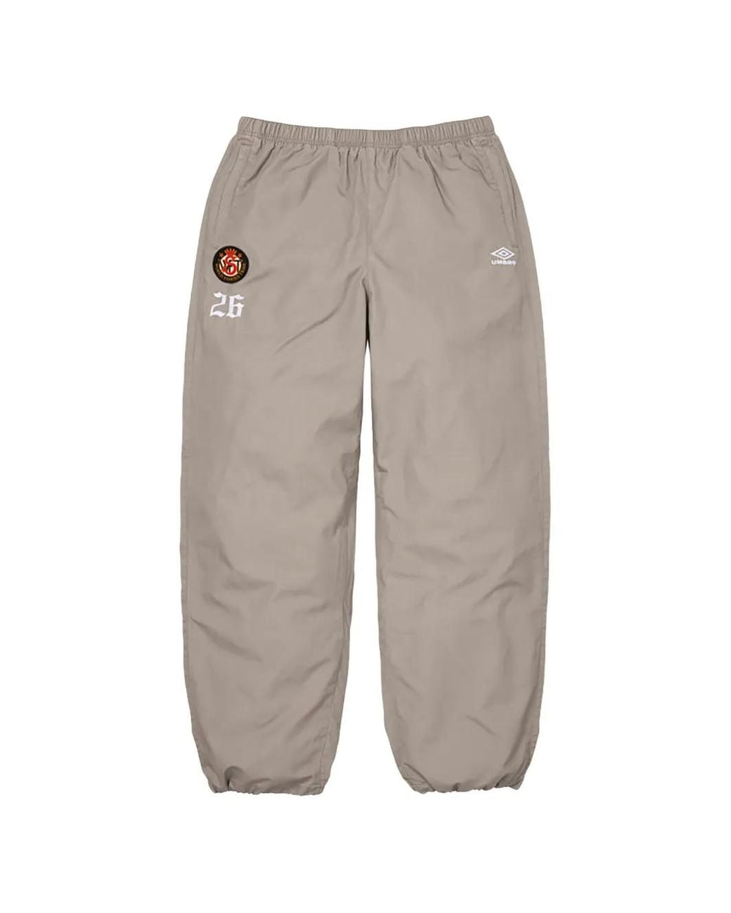 Supreme Gray X Umbro Cotton Ripstop Track Pants for men