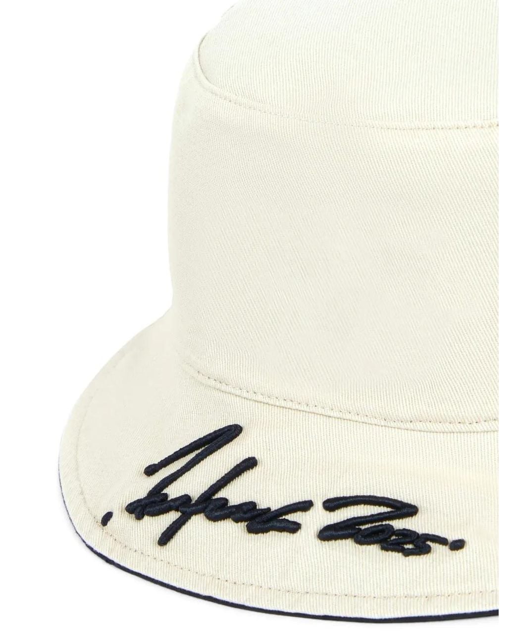 KENZO Black Logo-Patch Bucket Hat for men