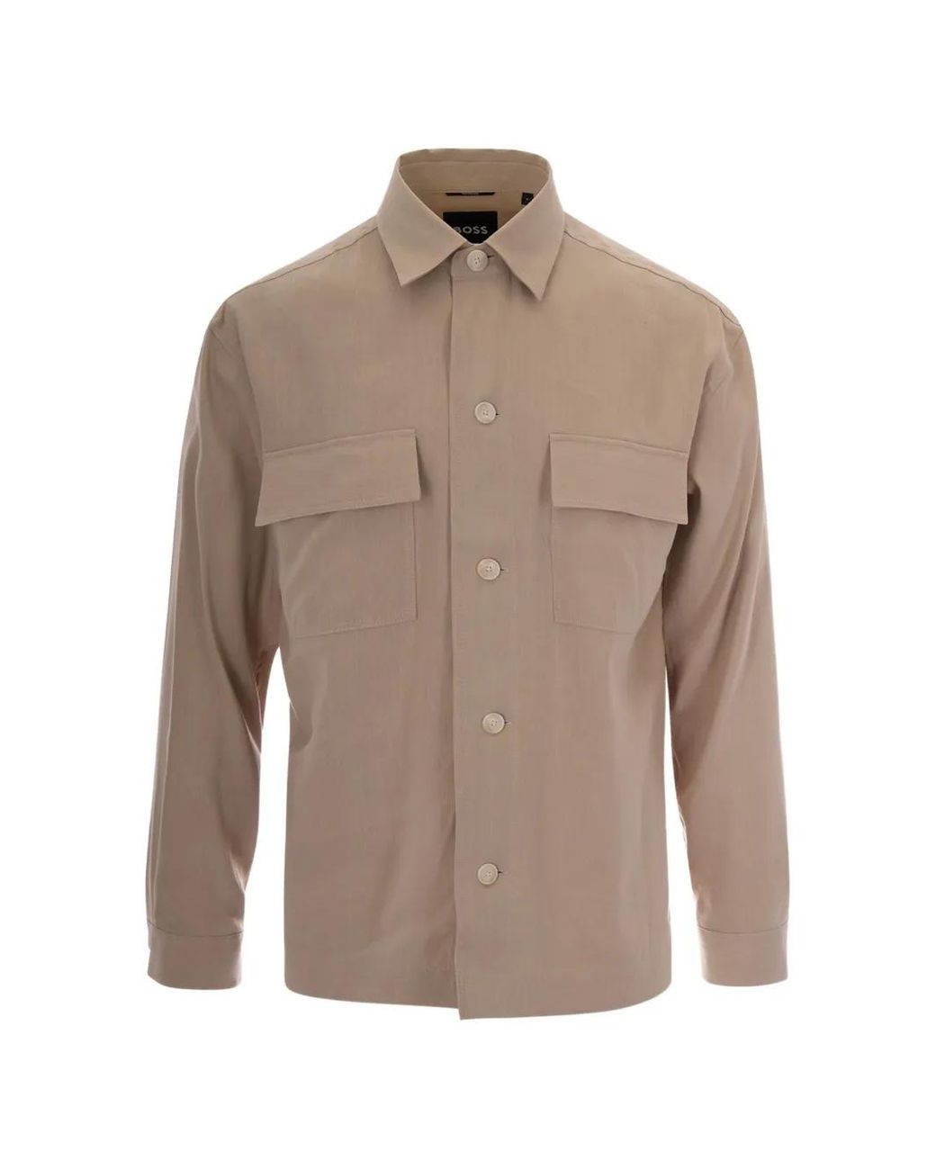 Boss Natural Flap-Pocket Shirt for men