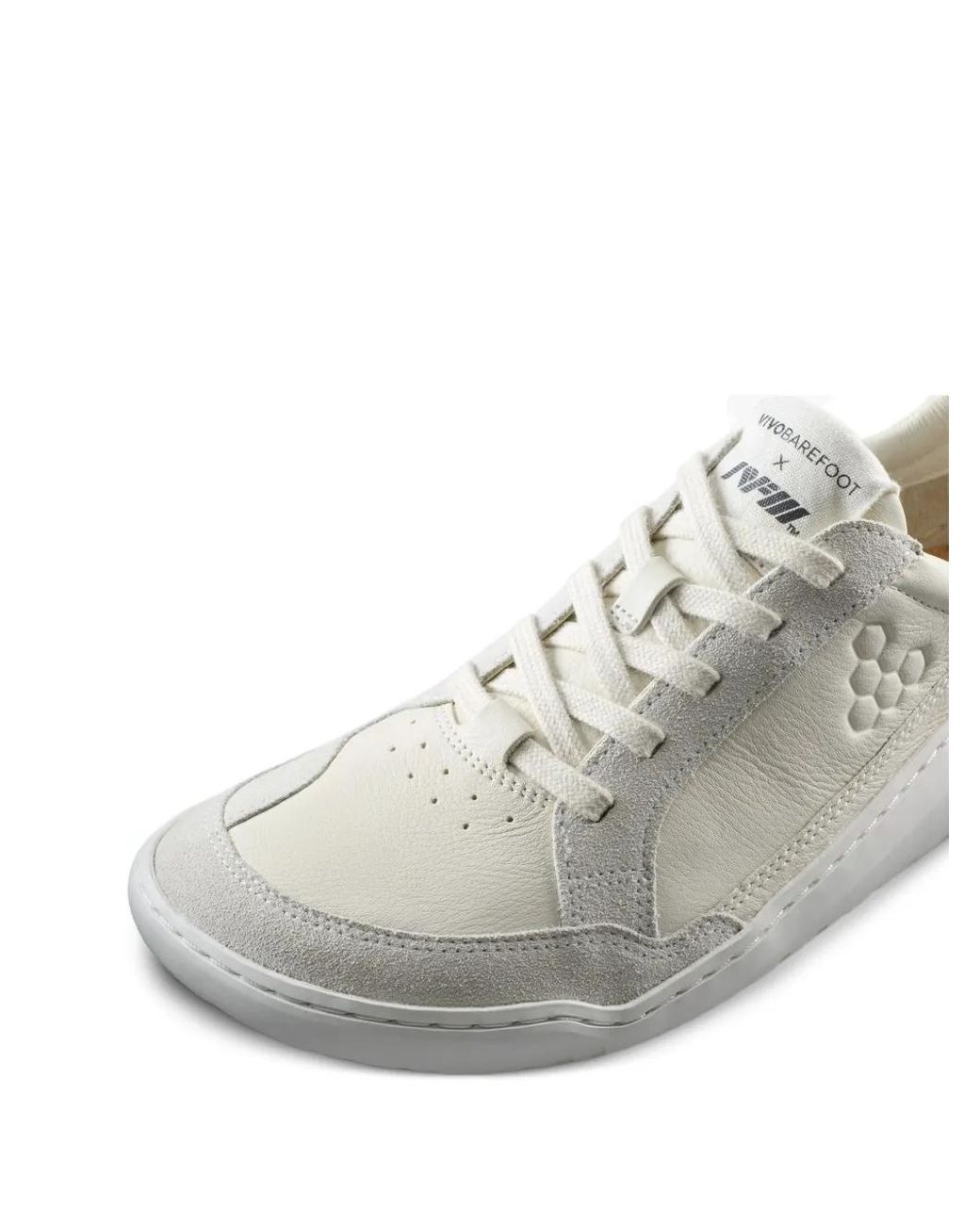 Vivobarefoot White Gobi Ii Grained-Texture Panelled Sneakers