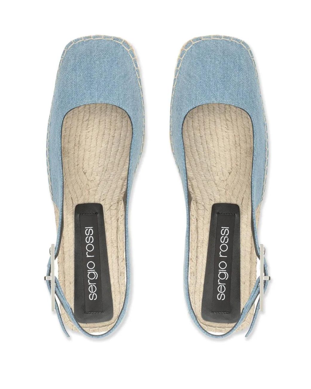 Sergio Rossi Blue Sr Nora Denim Espadrilles