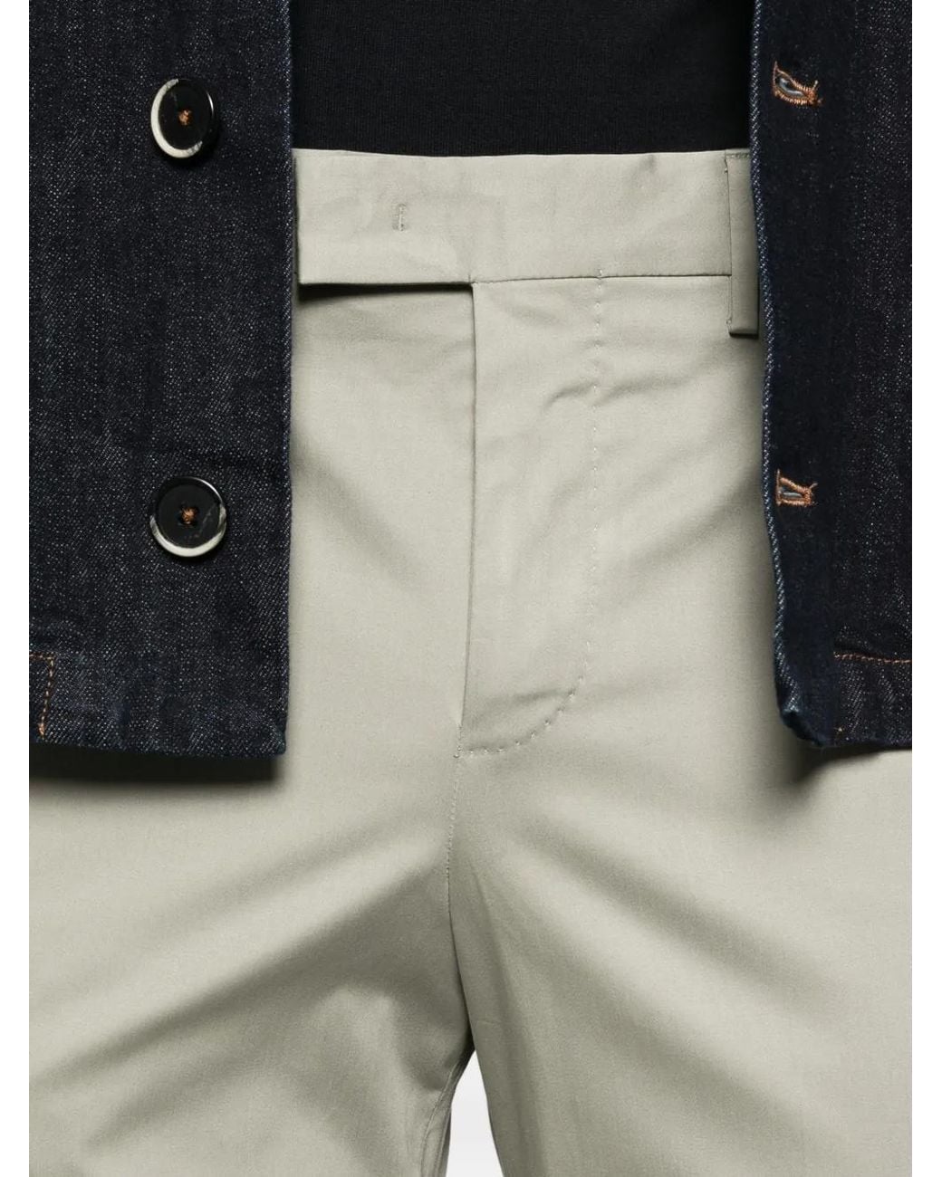 PT Torino Natural Cuffed Trousers for men