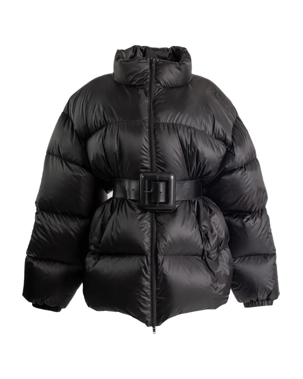 Balenciaga Black Belted Puffer Jacket
