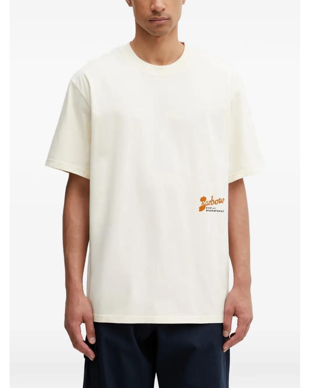 Barbour White Terrain Oversized Graphic T-Shirt for men