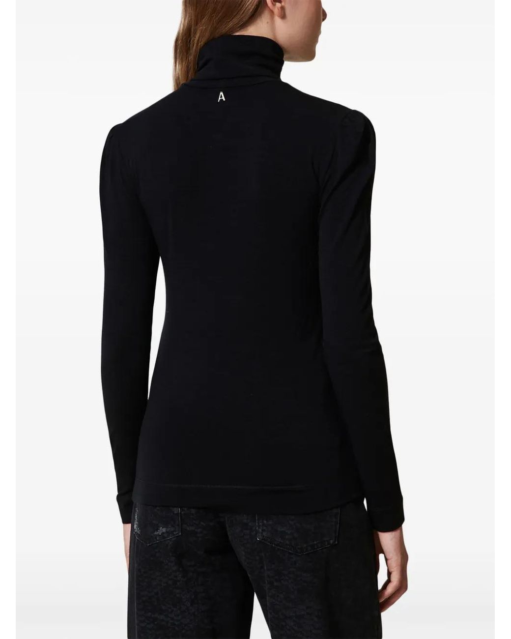 Twinset Black Logo-Charm T-Shirt