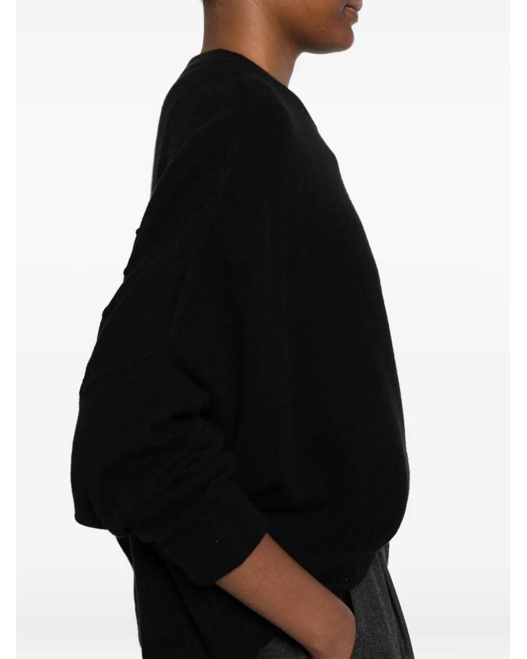 Dusan Black Crew-Neck Sweater