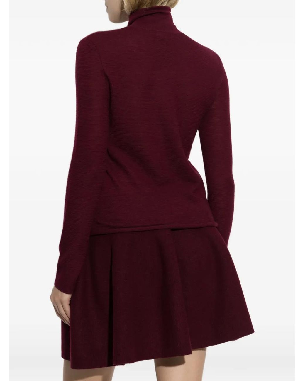 Lisa Yang Purple Lory Roll-Neck Sweater