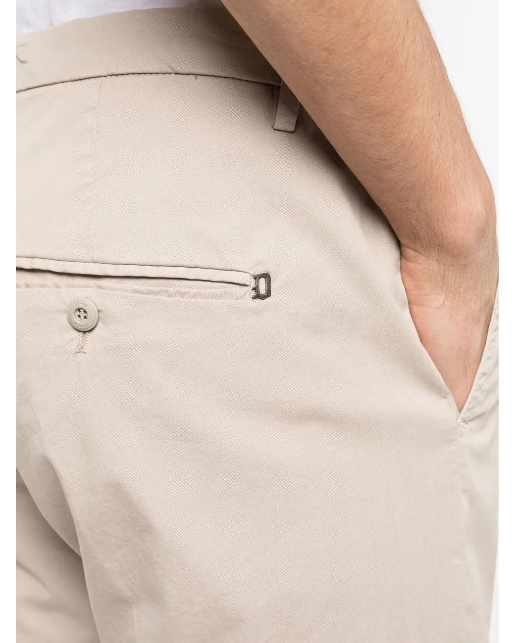 Dondup Cropped Chino in het Natural voor heren