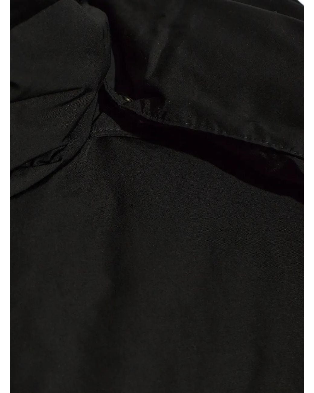 AMI Black Hooded Padded Jacket