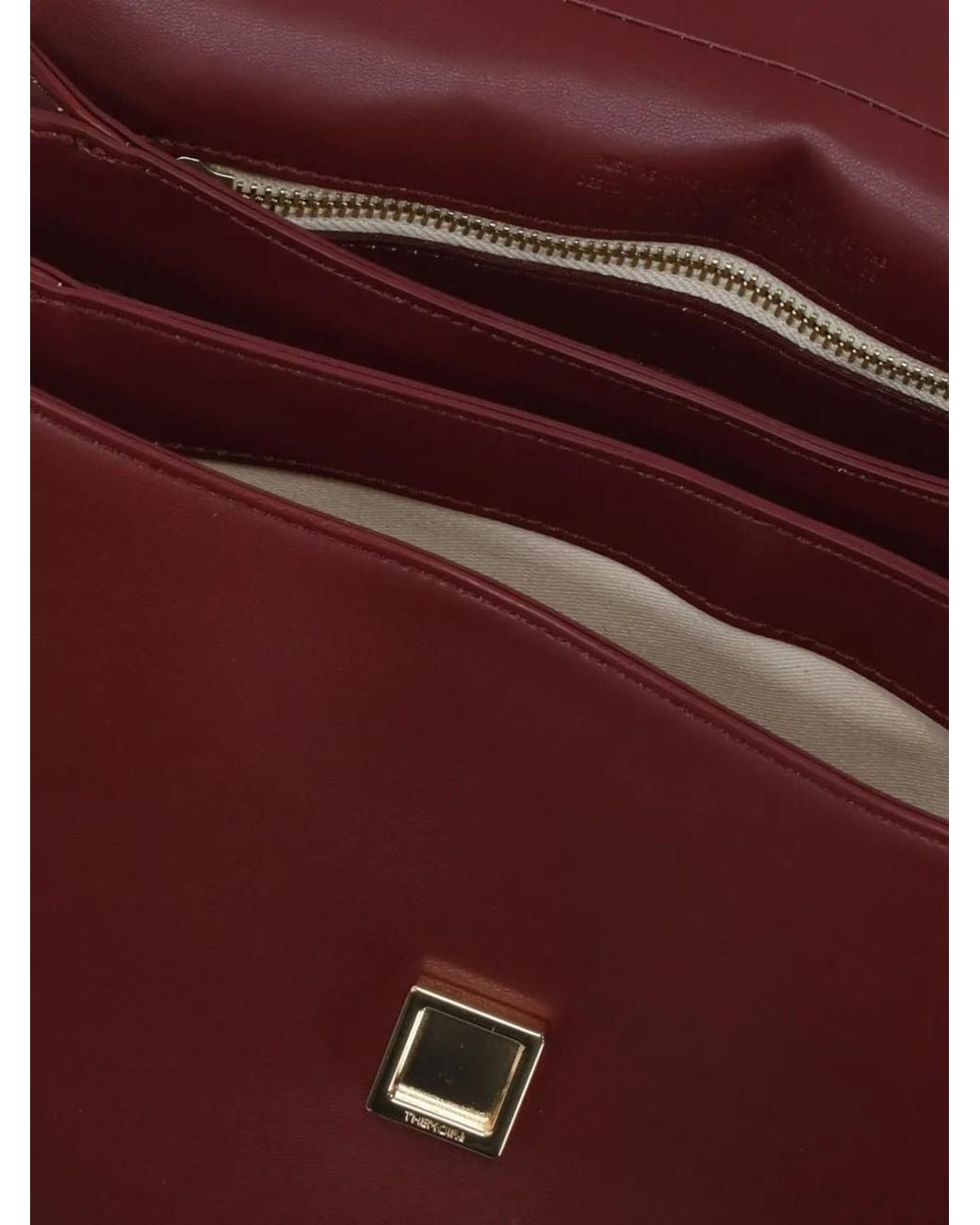 THEMOIRÈ Purple Foldover-Flap-Tone Hardware Shoulder Bag