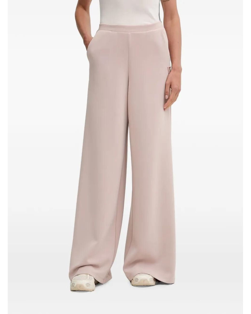 Guess Pink Wide-Leg Trousers