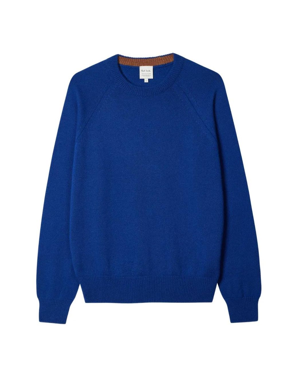 Paul Smith Blue Cashmere Crew Neck Sweater for men
