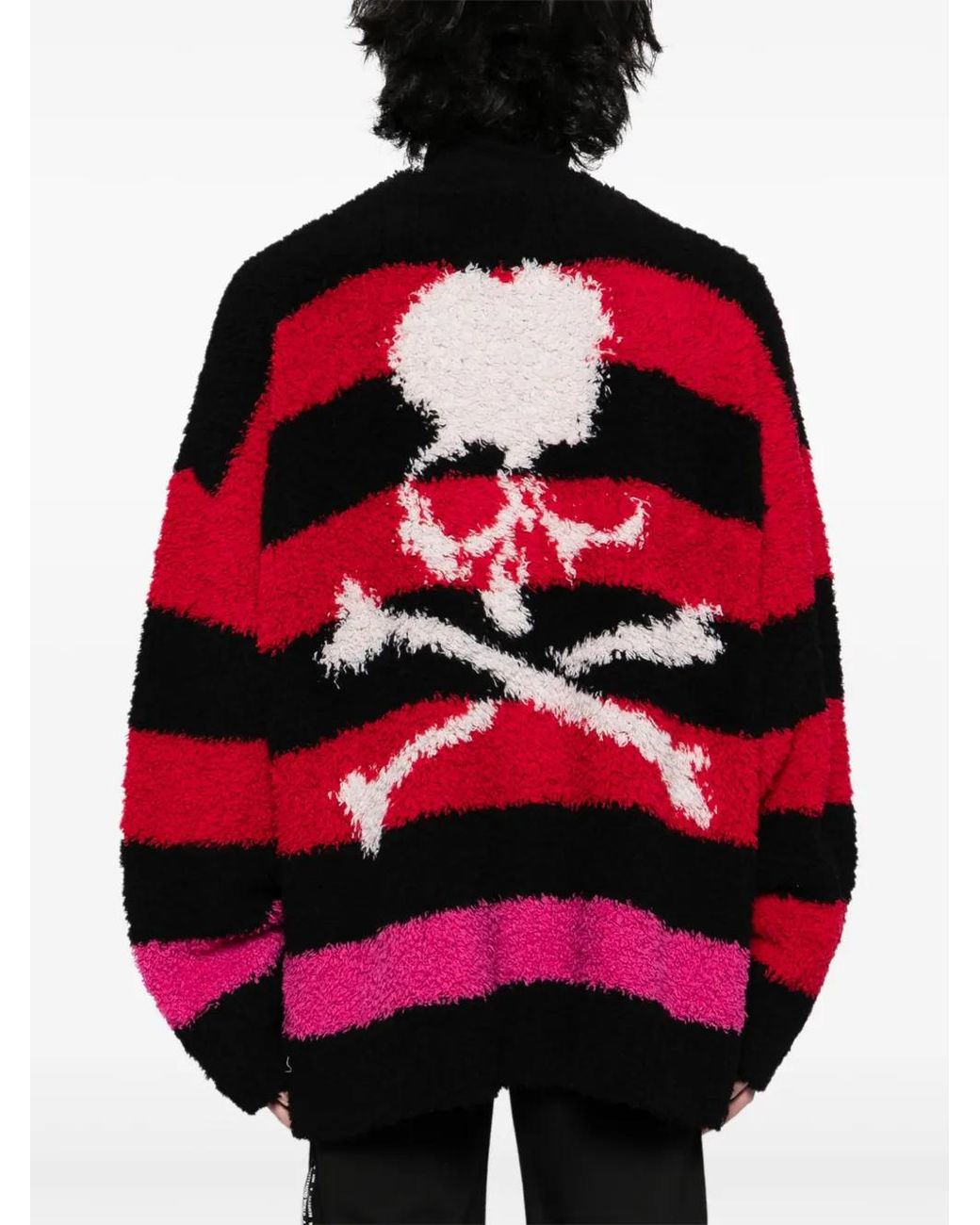 MASTERMIND WORLD Red Striped Sweater for men