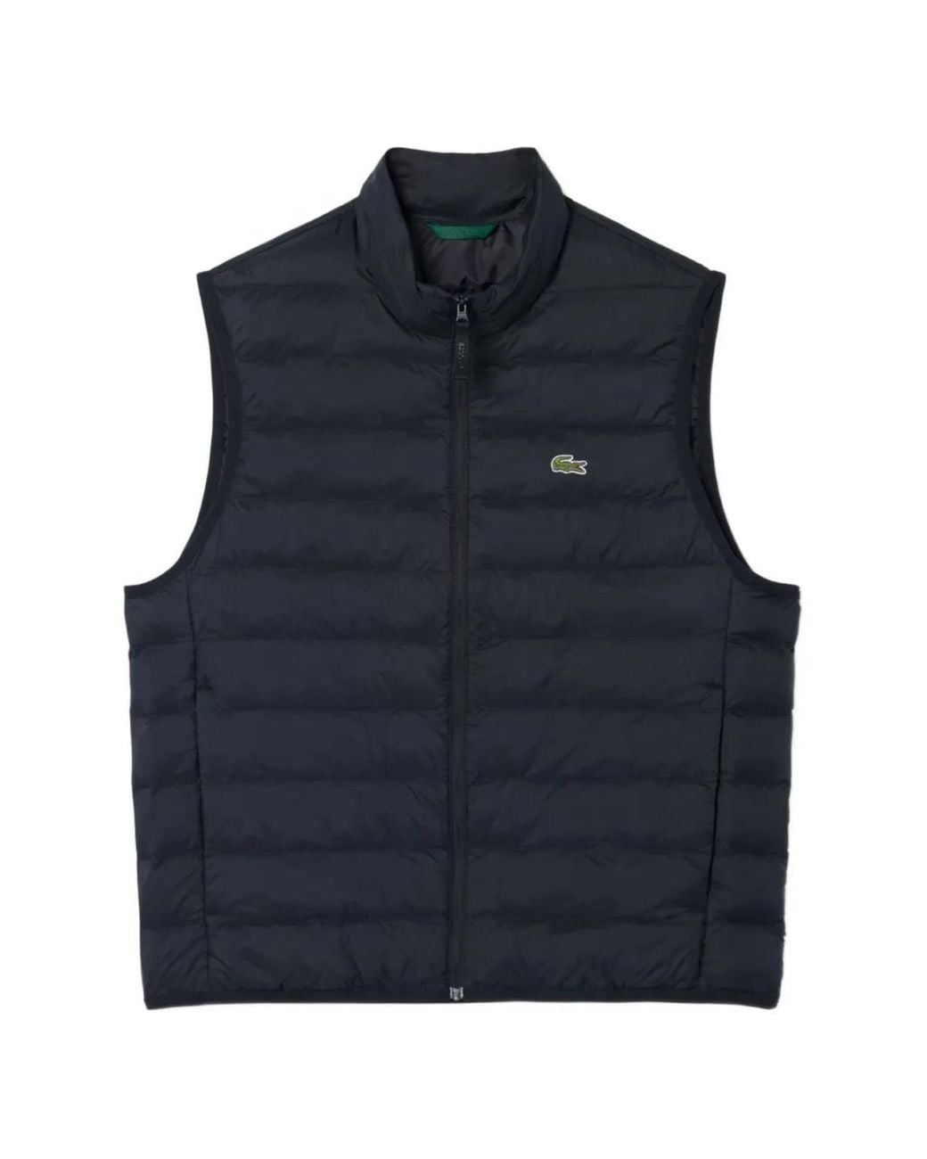 Lacoste Blue Quilted Gilet for men