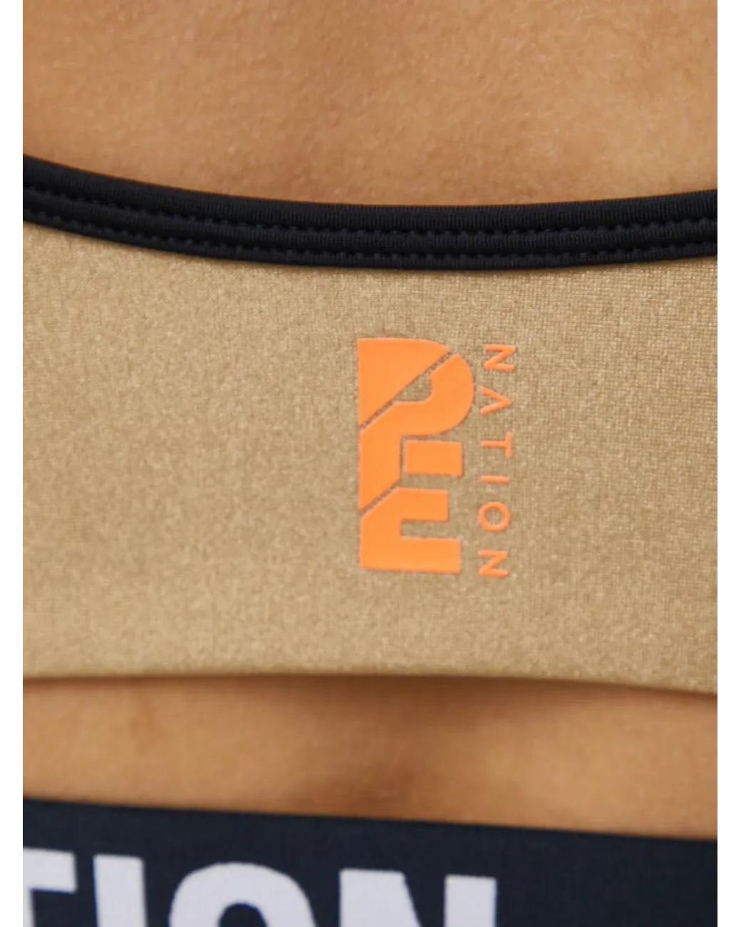 P.E Nation Natural Logo-Underband Sports Bra