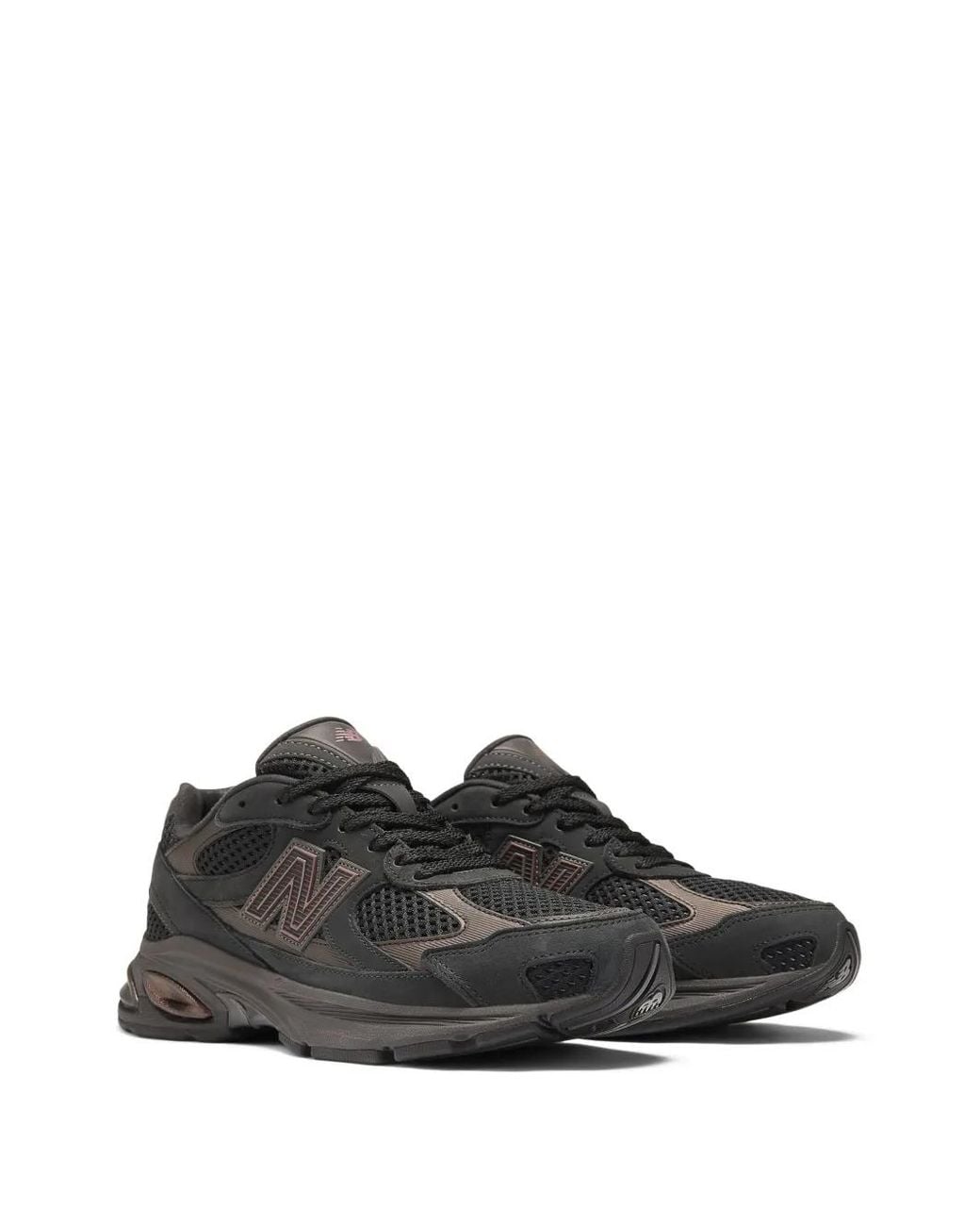 New Balance Black 2010 Logo-Patch Sneakers