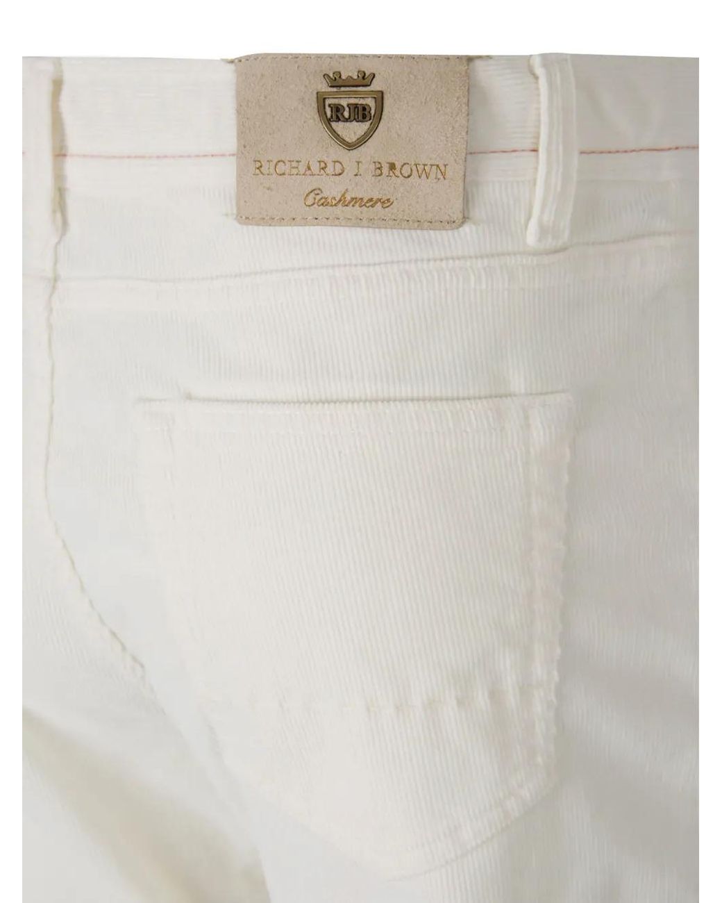 richard j. brown White Five-Pocket Trousers for men