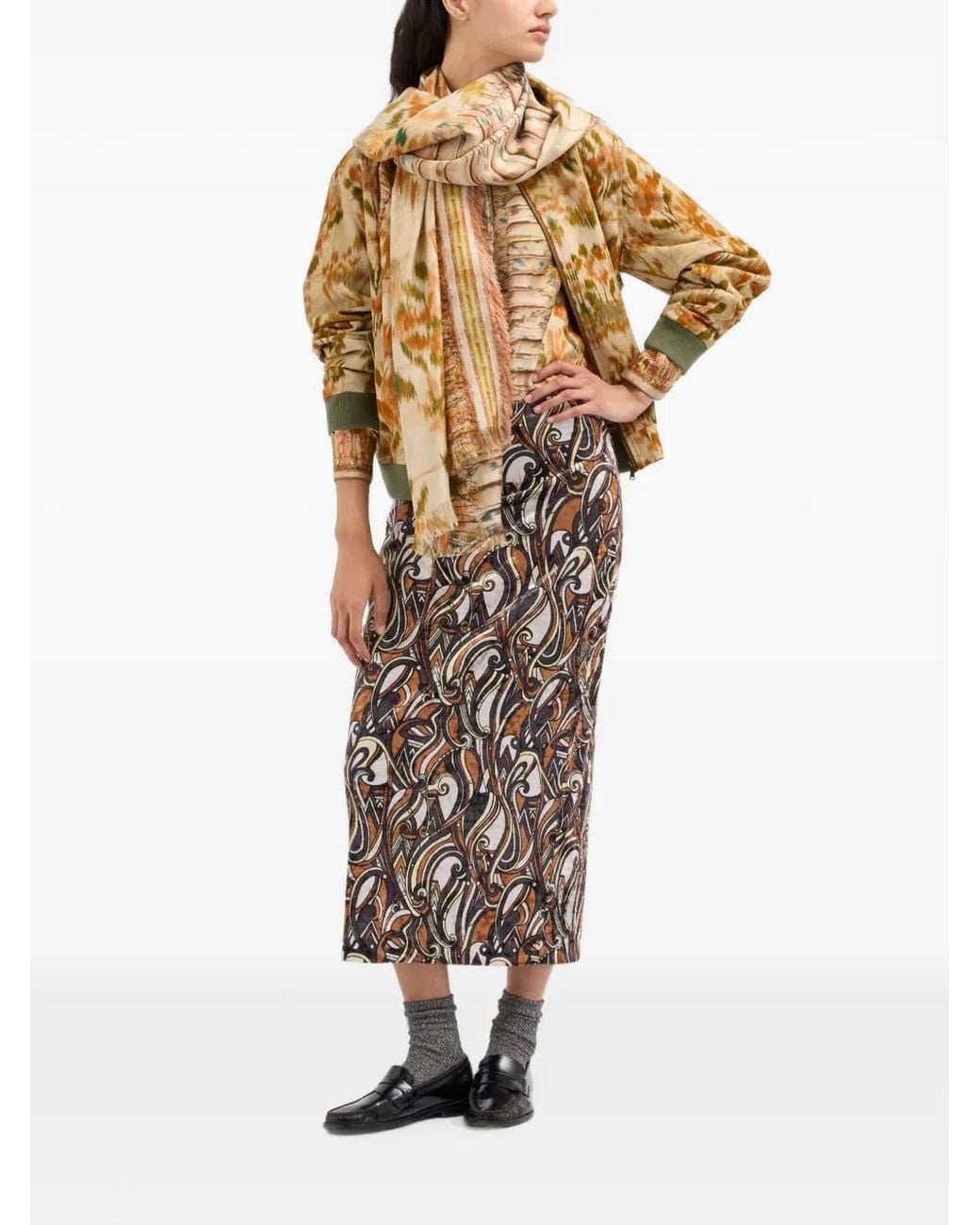 Pierre Louis Mascia Metallic Amadox Patterned Jacket