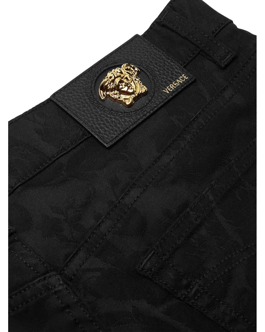 Versace Black Slim-Fit Jeans for men