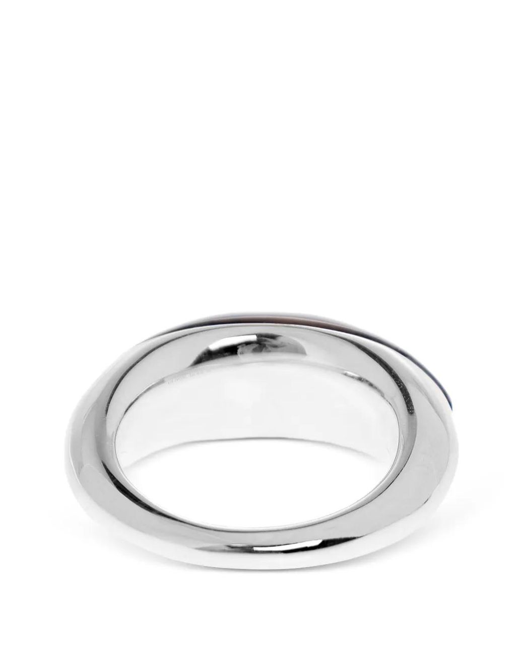 LIE STUDIO Brown Sterlingsilber-Ring Mit Quarz