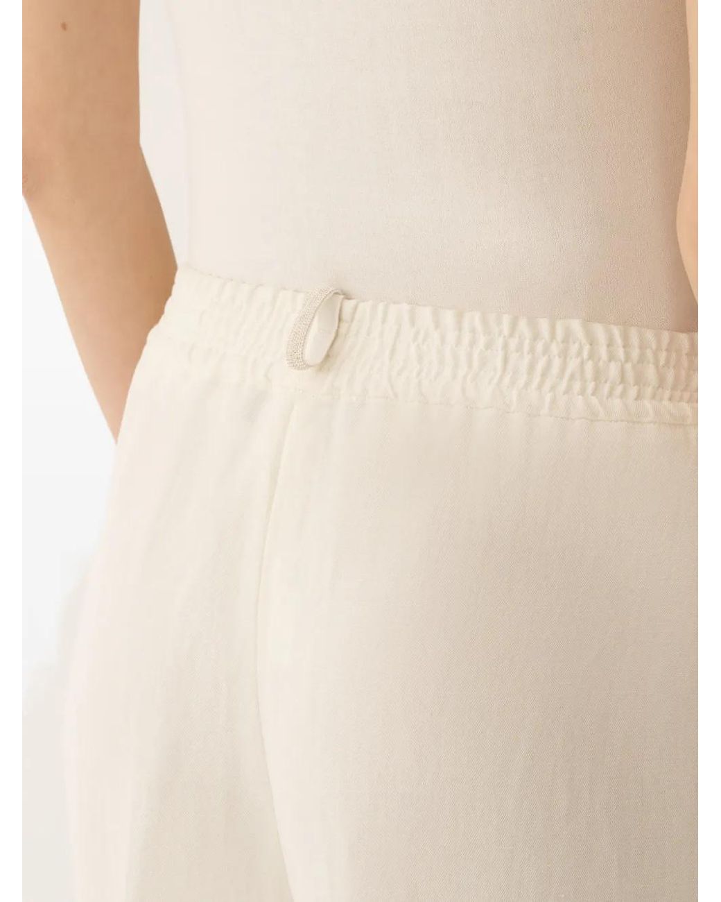 Fabiana Filippi Natural Elasticated Trousers